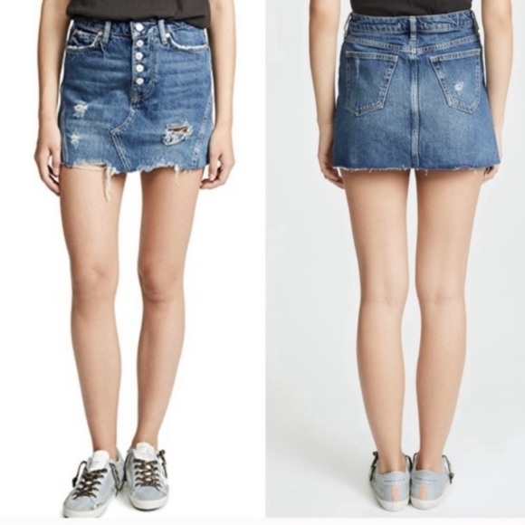 HP💞Free People denim skirt - Picture 2 of 3